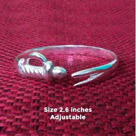 Sword Islamic Adjustable Silver Cuff Bracelet For Men