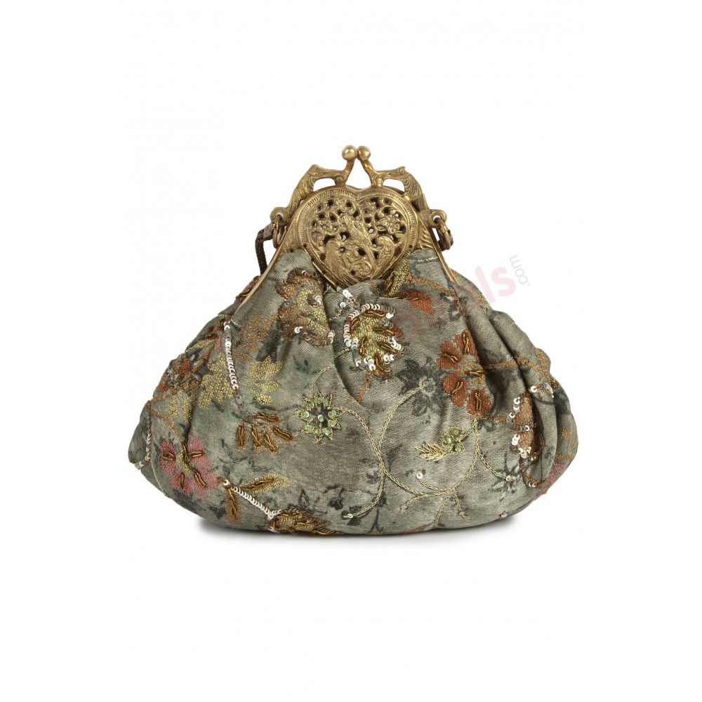 Buy Kauna Grass Craft Floral Embroidered Handbag Online India - Saanjh –  Saanjh | Craft for a fair future