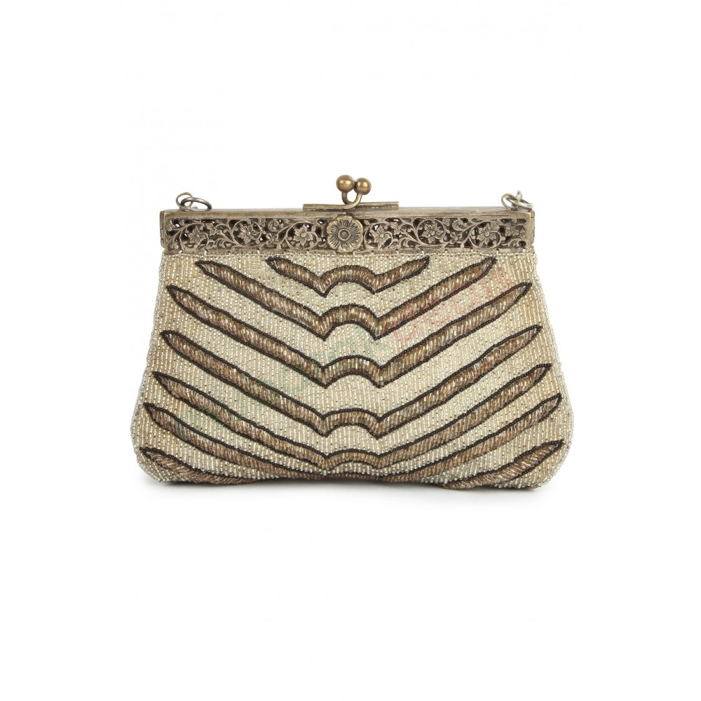 Buy Silver Embellished Silk Sequin Potli Bag by A Clutch Story Online at  Aza Fashions.