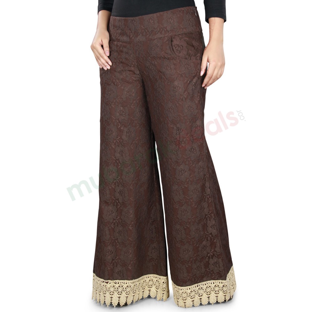 Buy online Mustard Printed Flared Palazzo from Skirts tapered pants   Palazzos for Women by Juniper for 949 at 47 off  2023 Limeroadcom