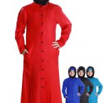 Waseemah Kid's Abaya Stylish Front Open Abaya for Girls